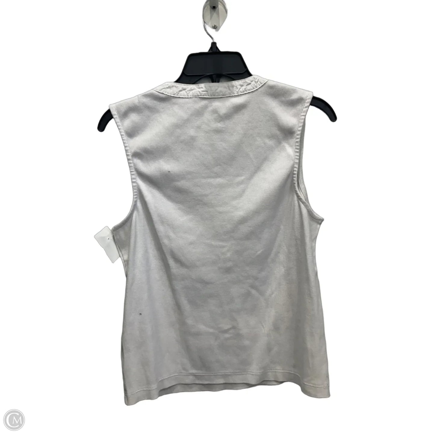 Top Sleeveless By Dkny In White, Size: Xl