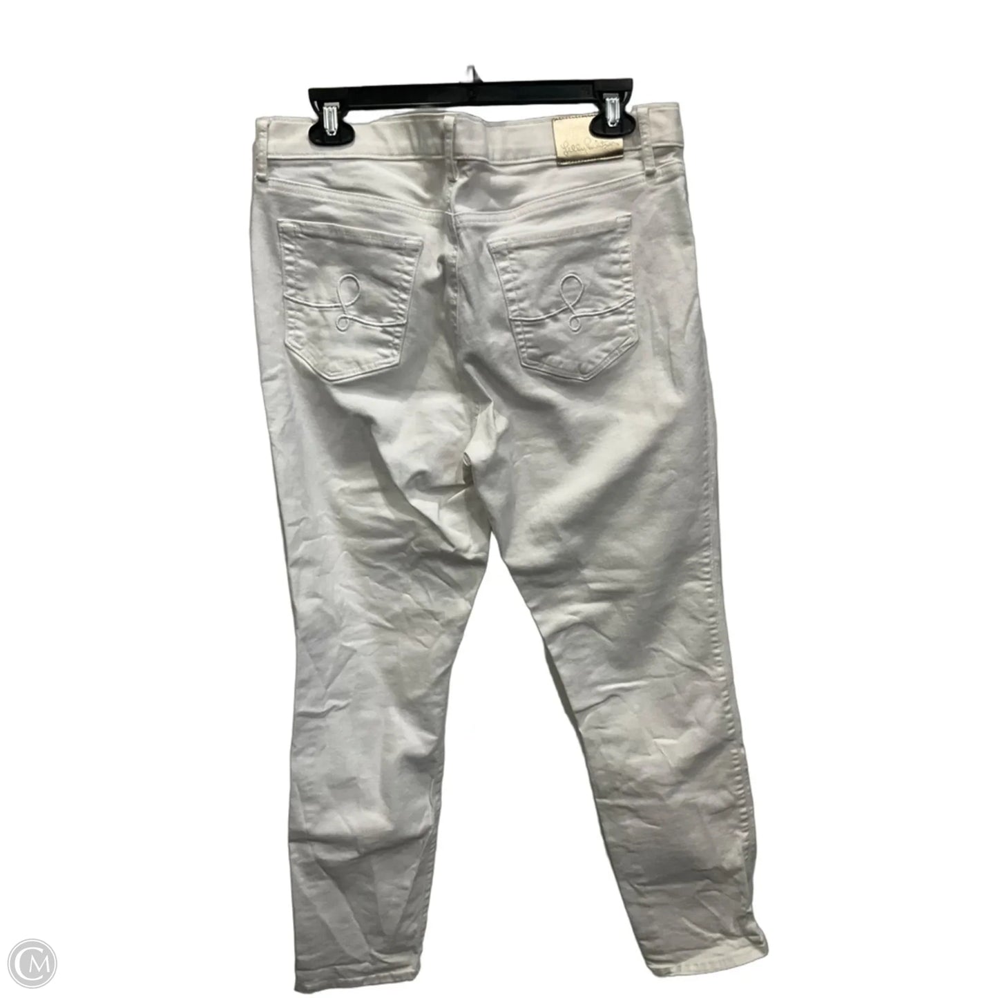 Pants Designer By Lilly Pulitzer In White Denim, Size: 12