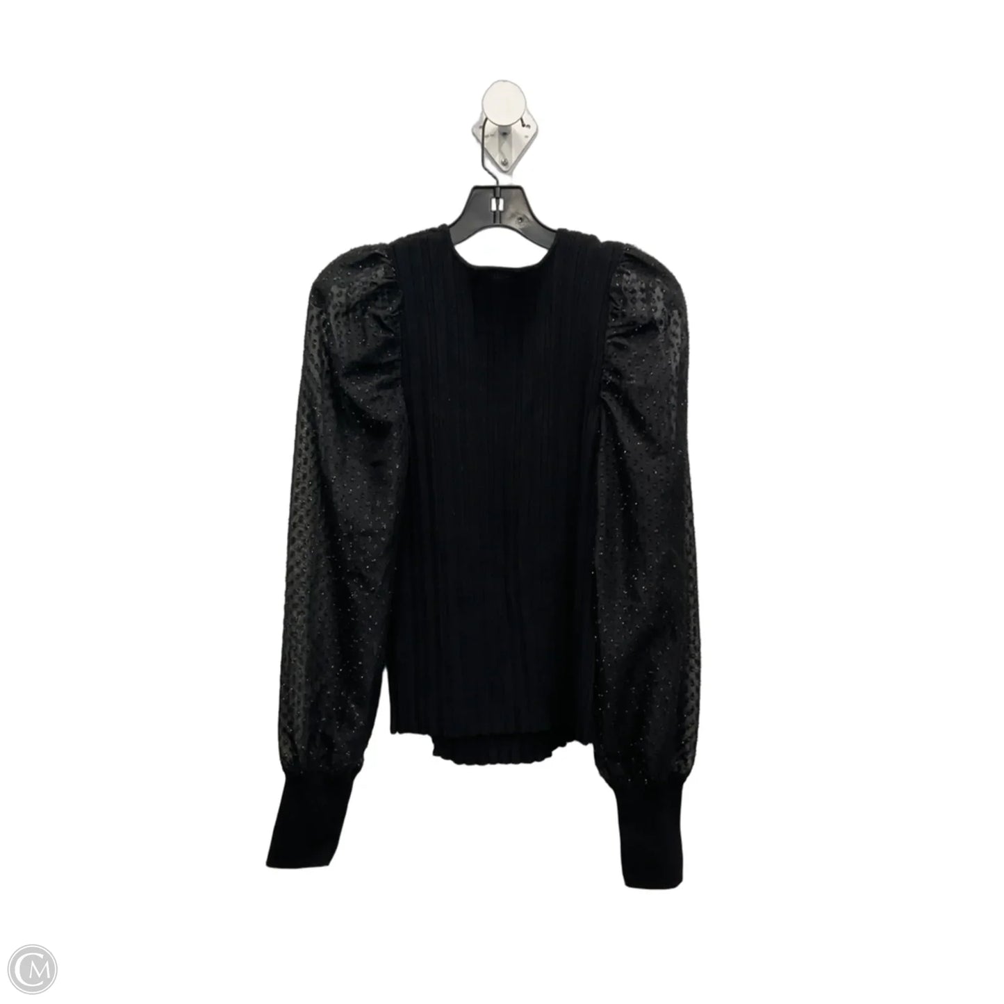 Top Long Sleeve By Anthropologie In Black, Size: 1x