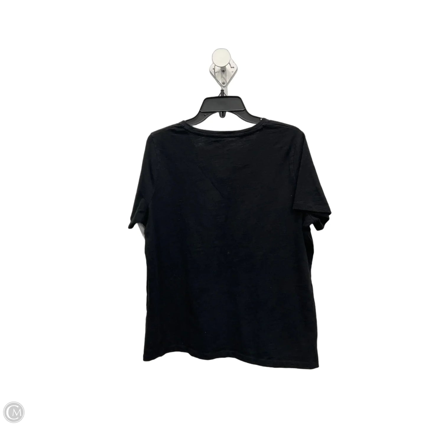 Top Short Sleeve By Talbots In Black, Size: 1x