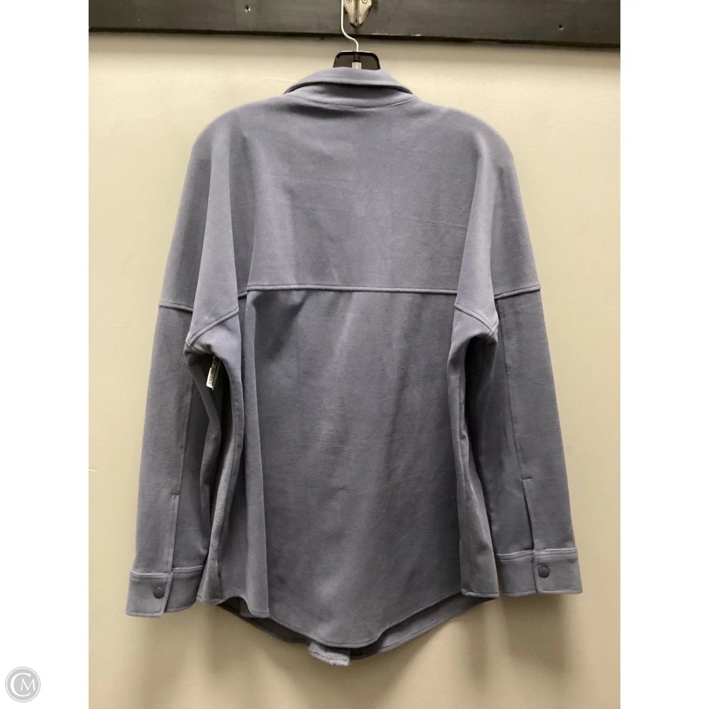 Jacket Shirt By Mondetta In Blue, Size: L