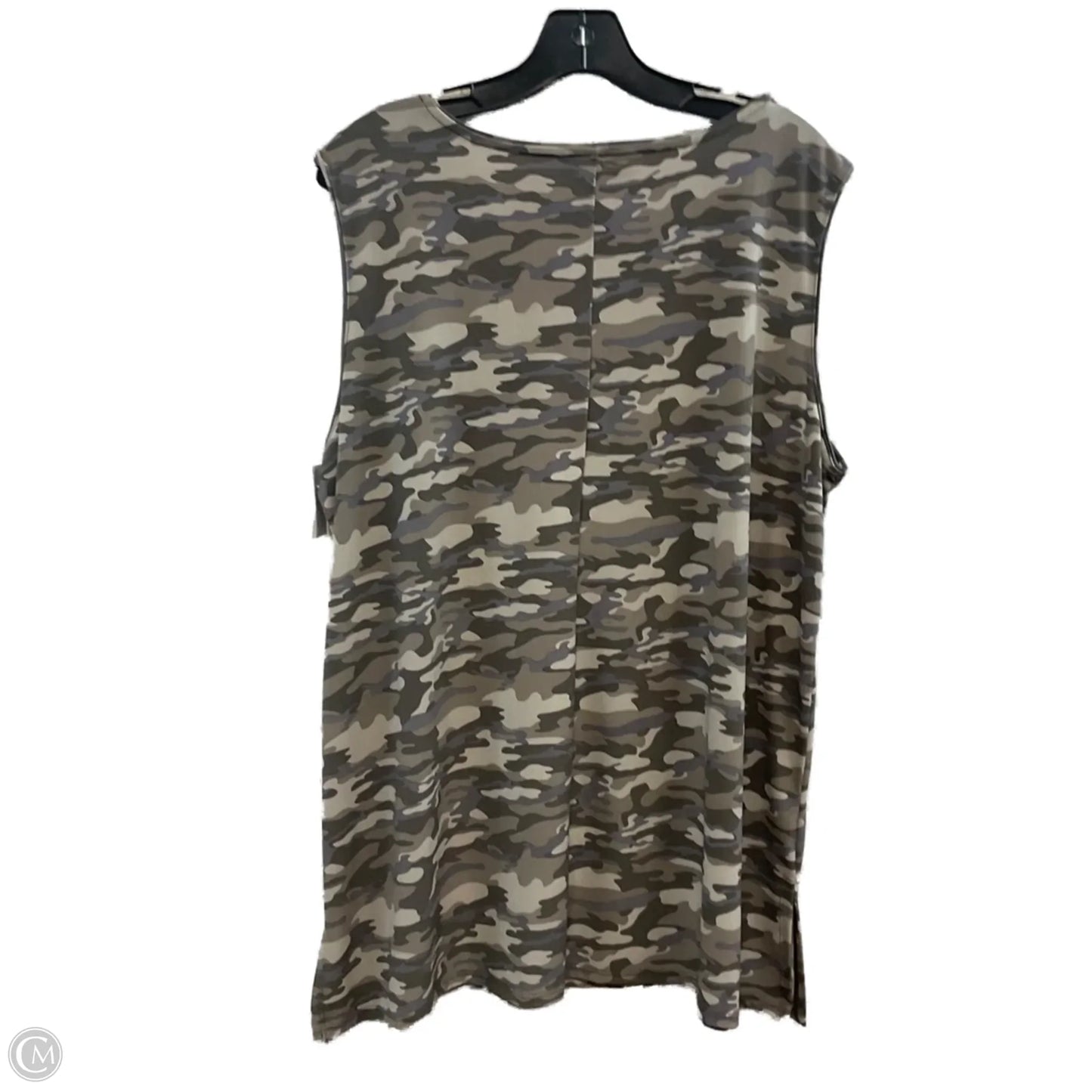 Top Sleeveless By Zenana Outfitters In Animal Print, Size: 2x