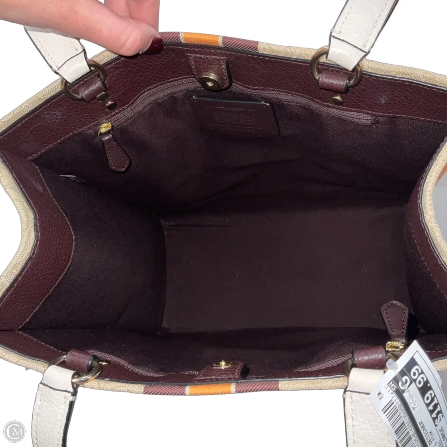 Handbag Designer By Coach, Size: Large