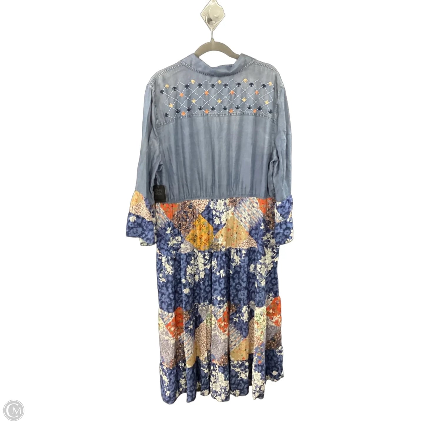 Dress Casual Maxi By John Mark In Blue, Size: Xl