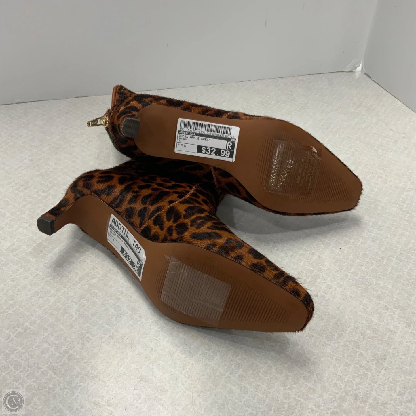 Boots Ankle Heels By Madewell In Brown, Size: 6