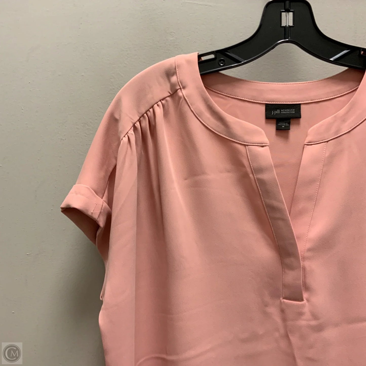 Blouse Short Sleeve By J. Jill In Pink, Size: M