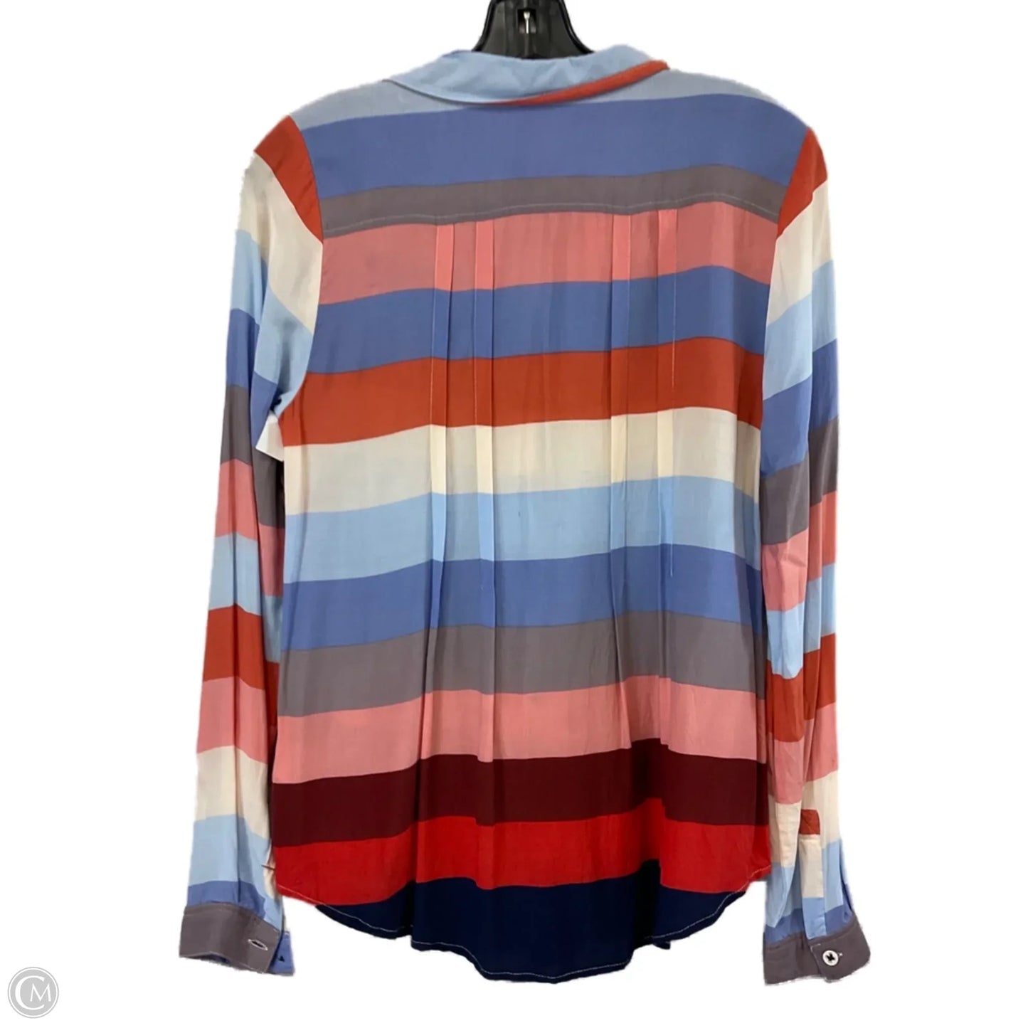 Blouse Long Sleeve By Maeve In Blue, Size: S