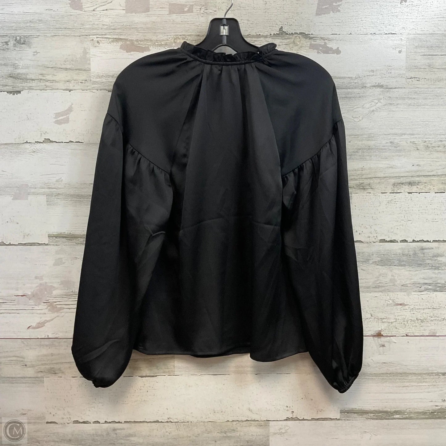 Blouse Long Sleeve By Express In Black, Size: Xs