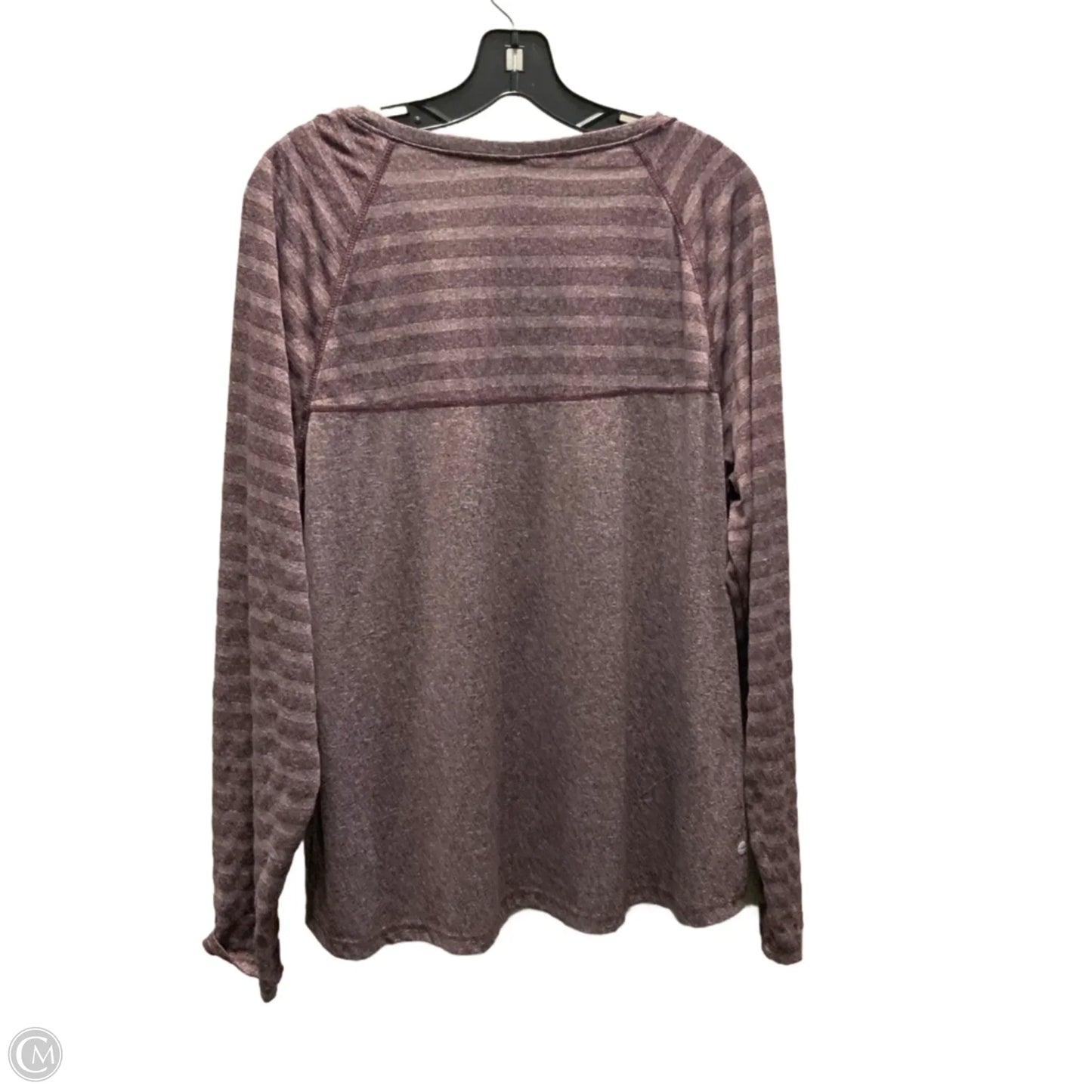 Athletic Top Long Sleeve Crewneck By Avia In Purple, Size: 3x