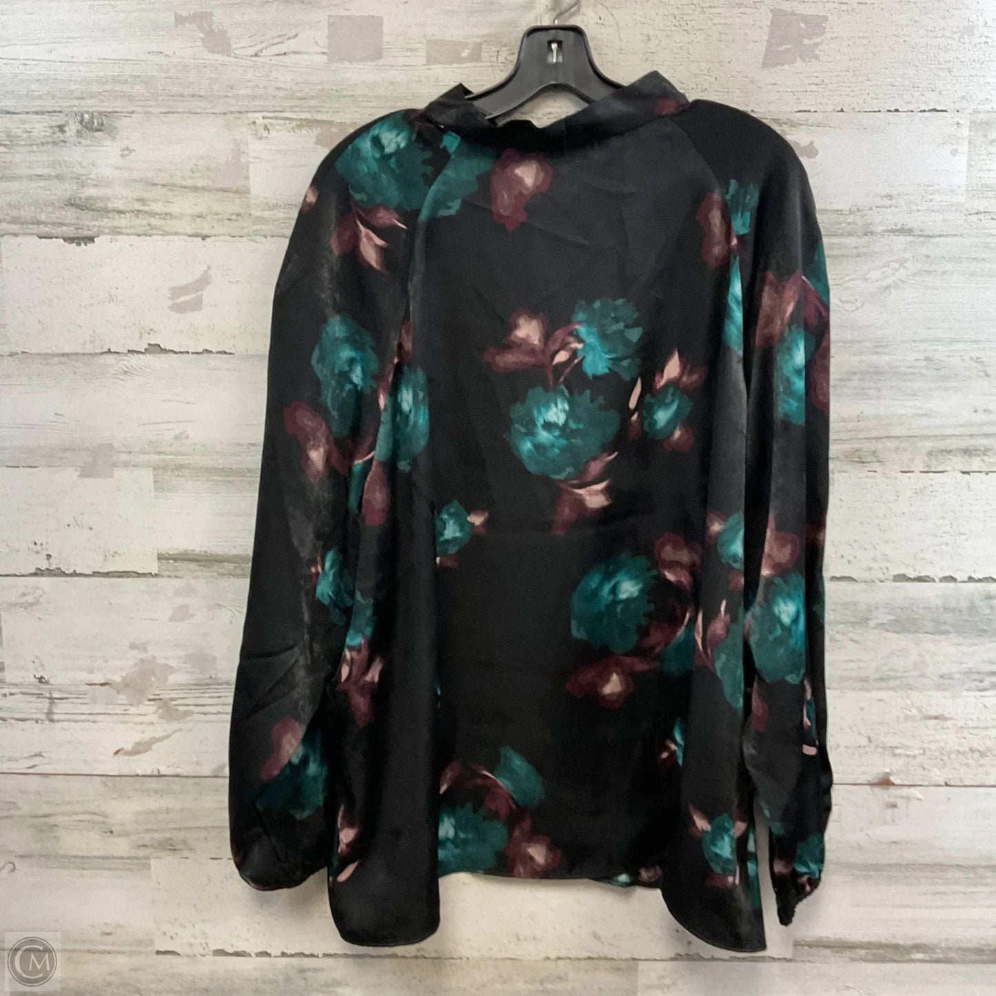 Blouse Long Sleeve By Alfani In Black, Size: 3x