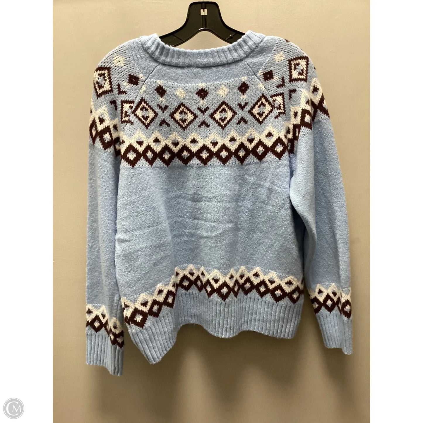 Sweater Cardigan By Time And Tru In Blue, Size: S