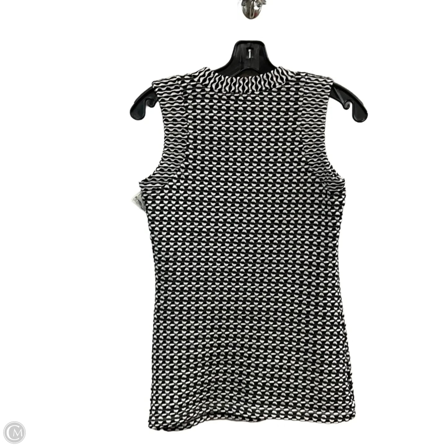 Top Sleeveless By Maeve In Black & White, Size: Xs