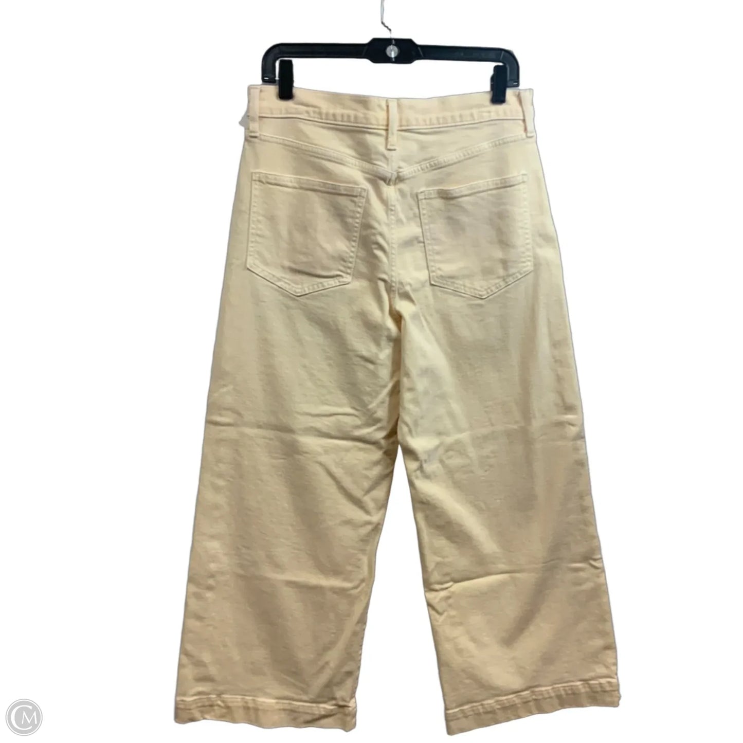 Jeans Wide Leg By Gap In Yellow Denim, Size: 10