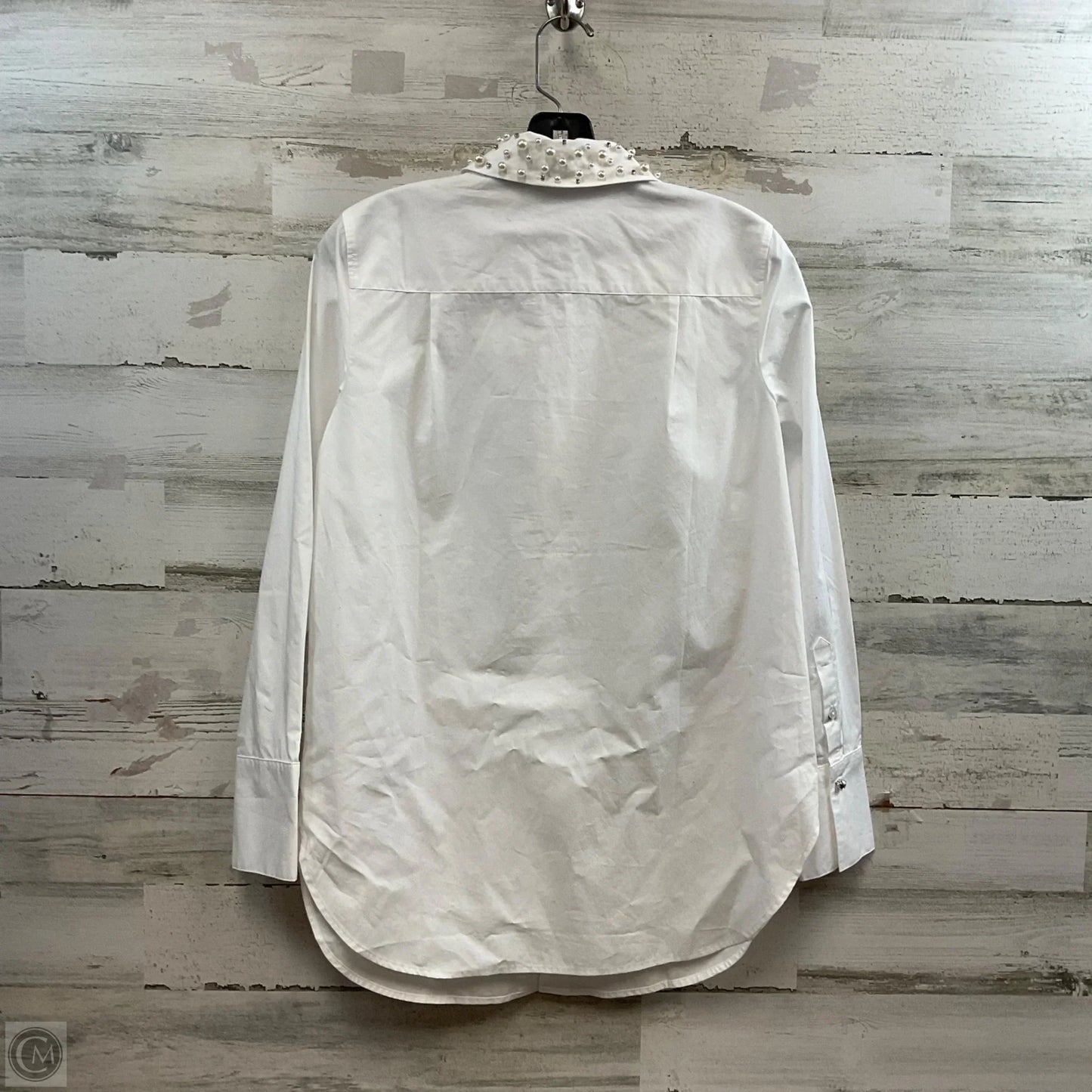 Blouse Long Sleeve By Talbots In White, Size: Xs