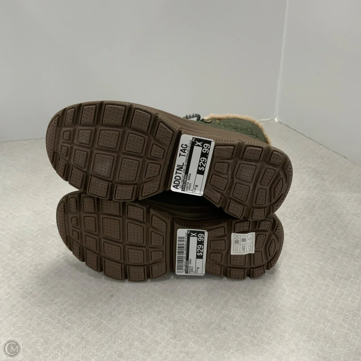 Boots Snow By Skechers In Green, Size: 6