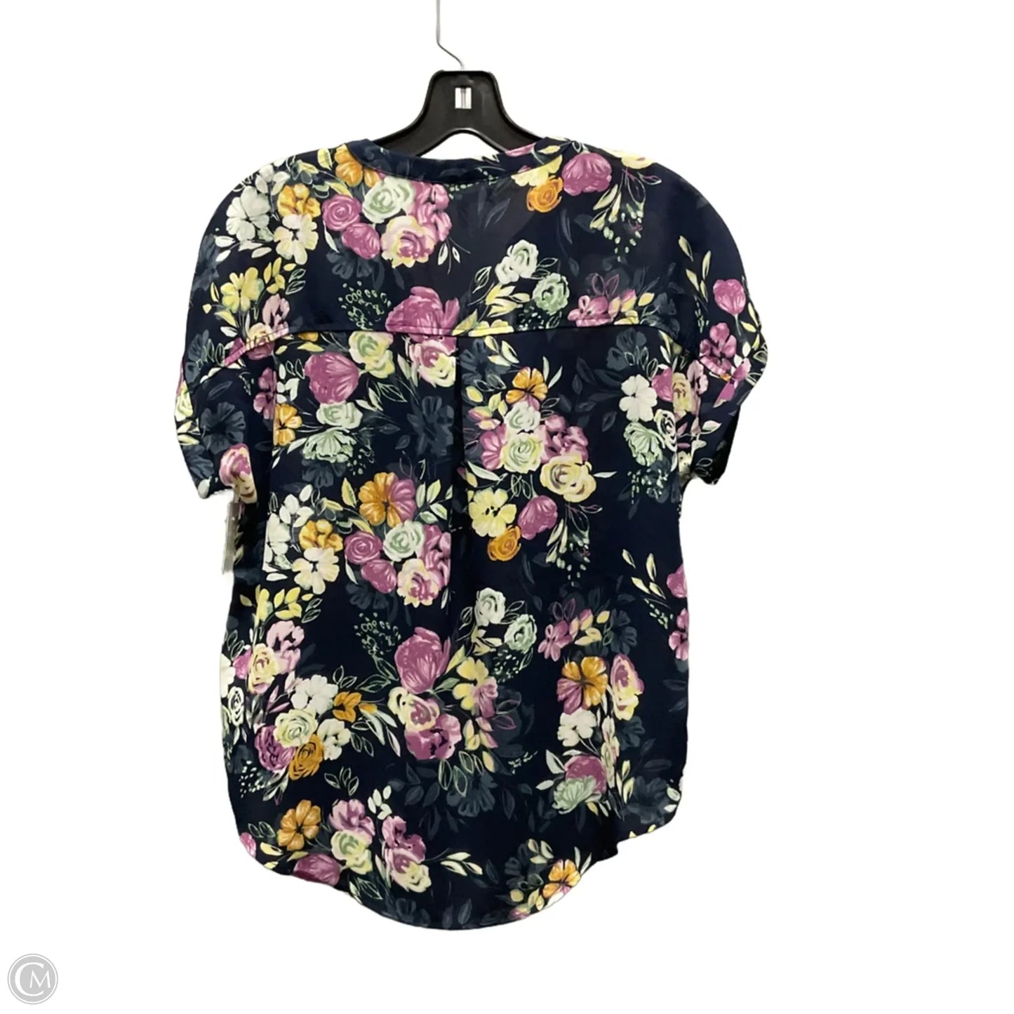 Top Short Sleeve By Maurices In Navy, Size: Xs