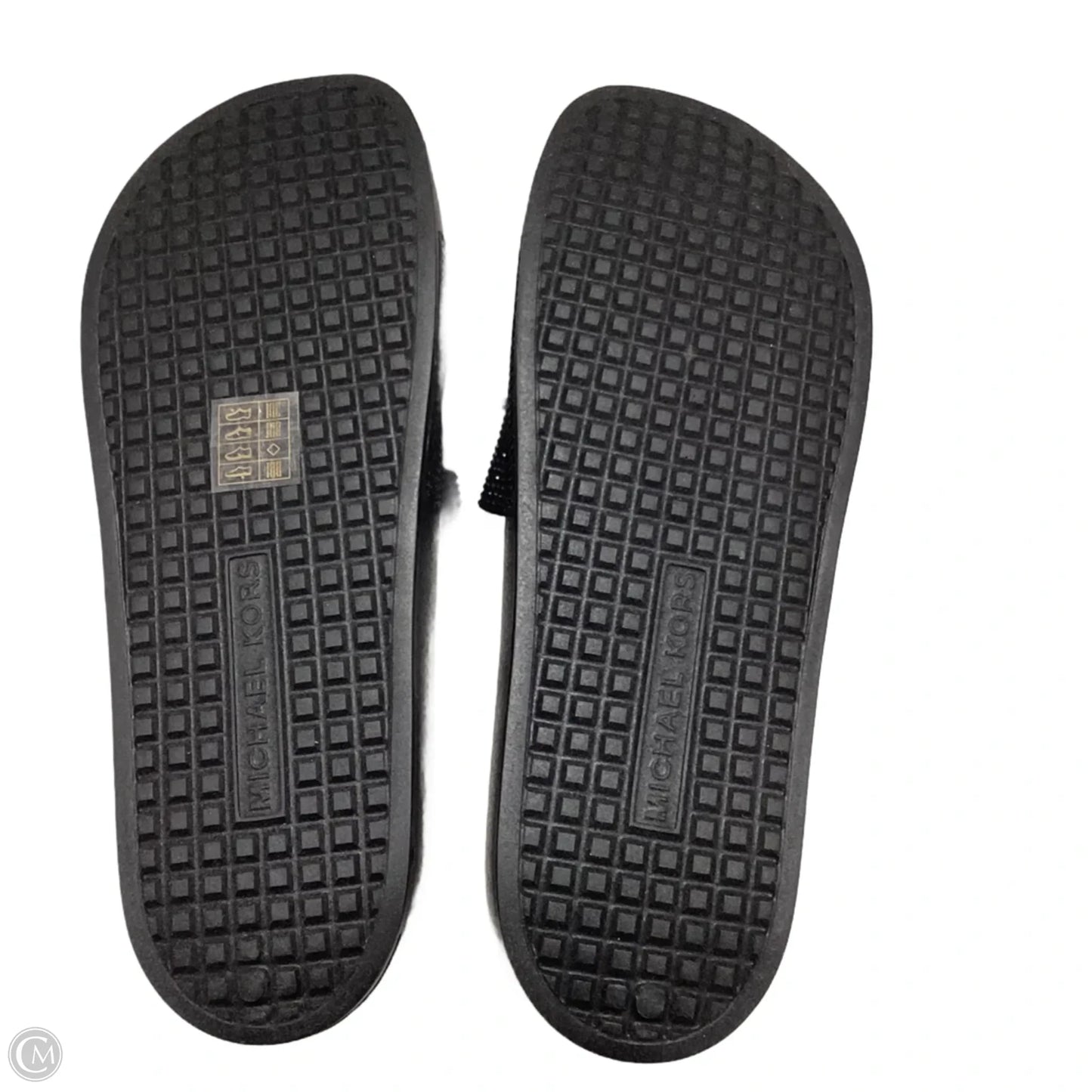 Sandals Flip Flops By Michael By Michael Kors In Black, Size: 11