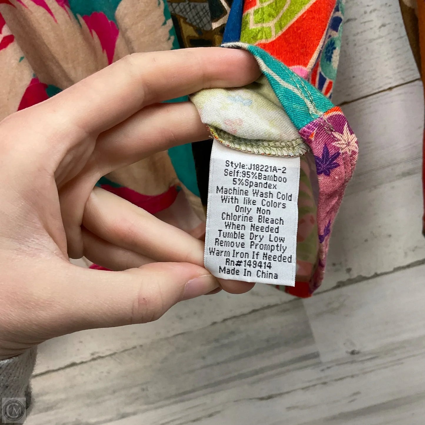 Top Long Sleeve By Johnny Was In Green & Orange, Size: Xs