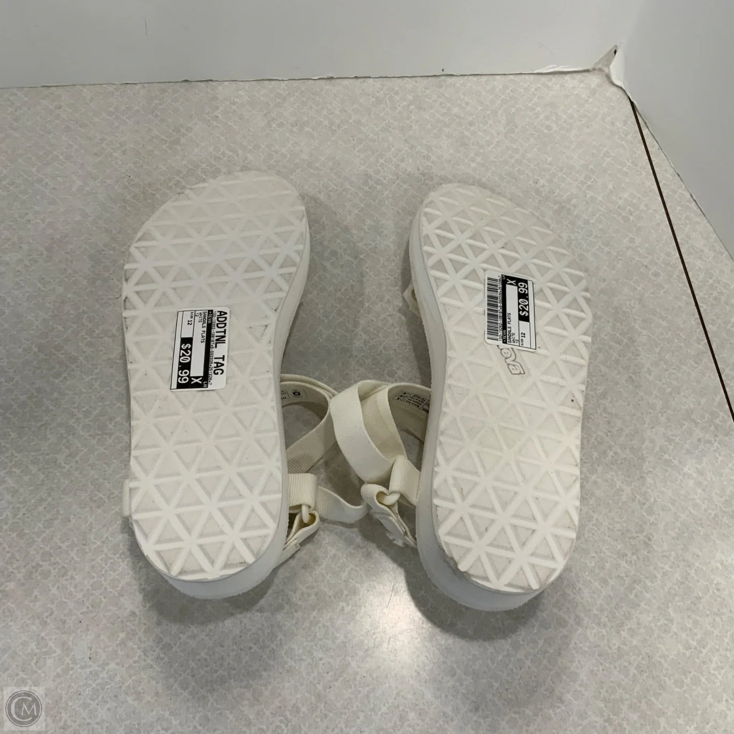 Sandals Flats By Teva In White, Size: 12