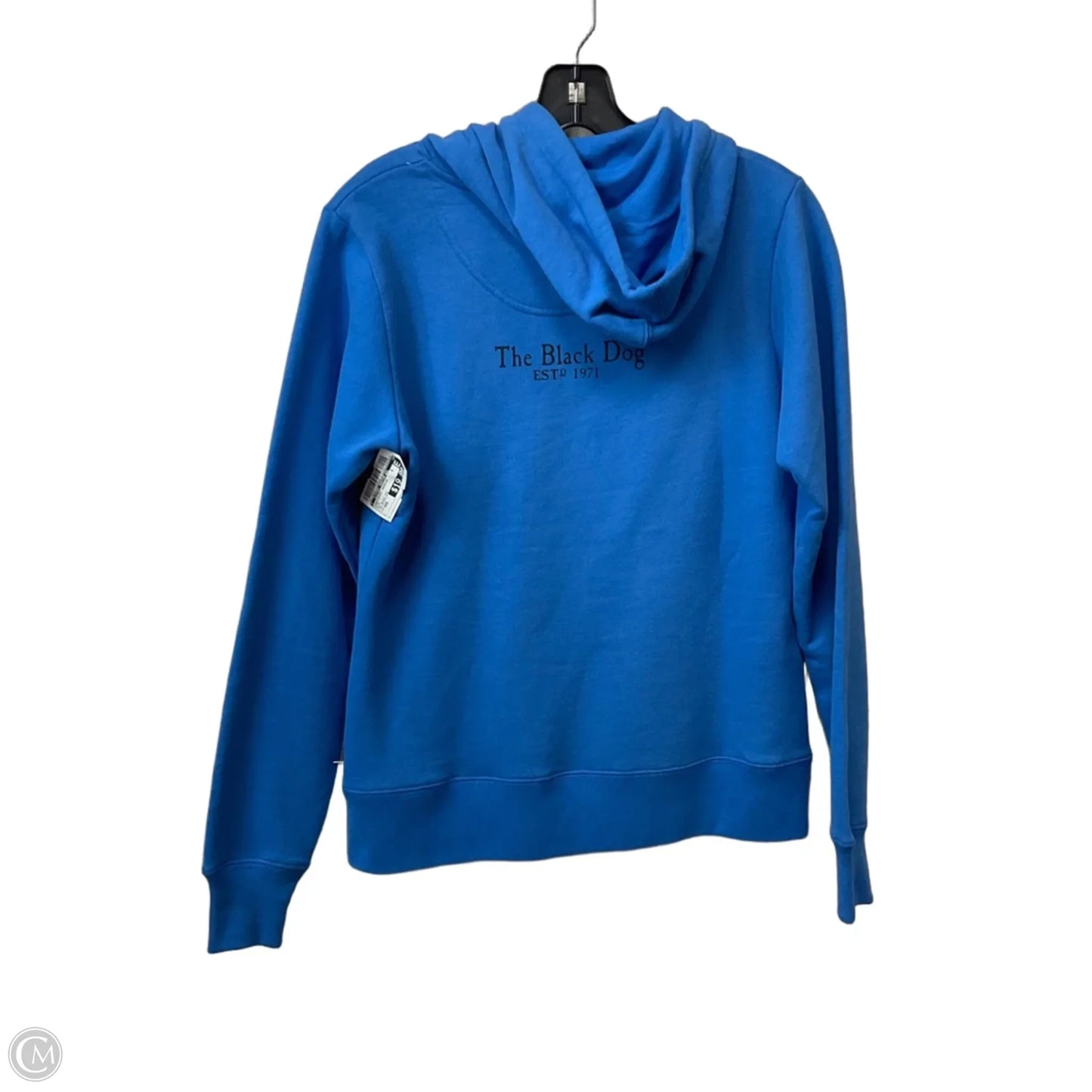 Sweatshirt Hoodie By The Black Dog In Blue, Size: Xxs
