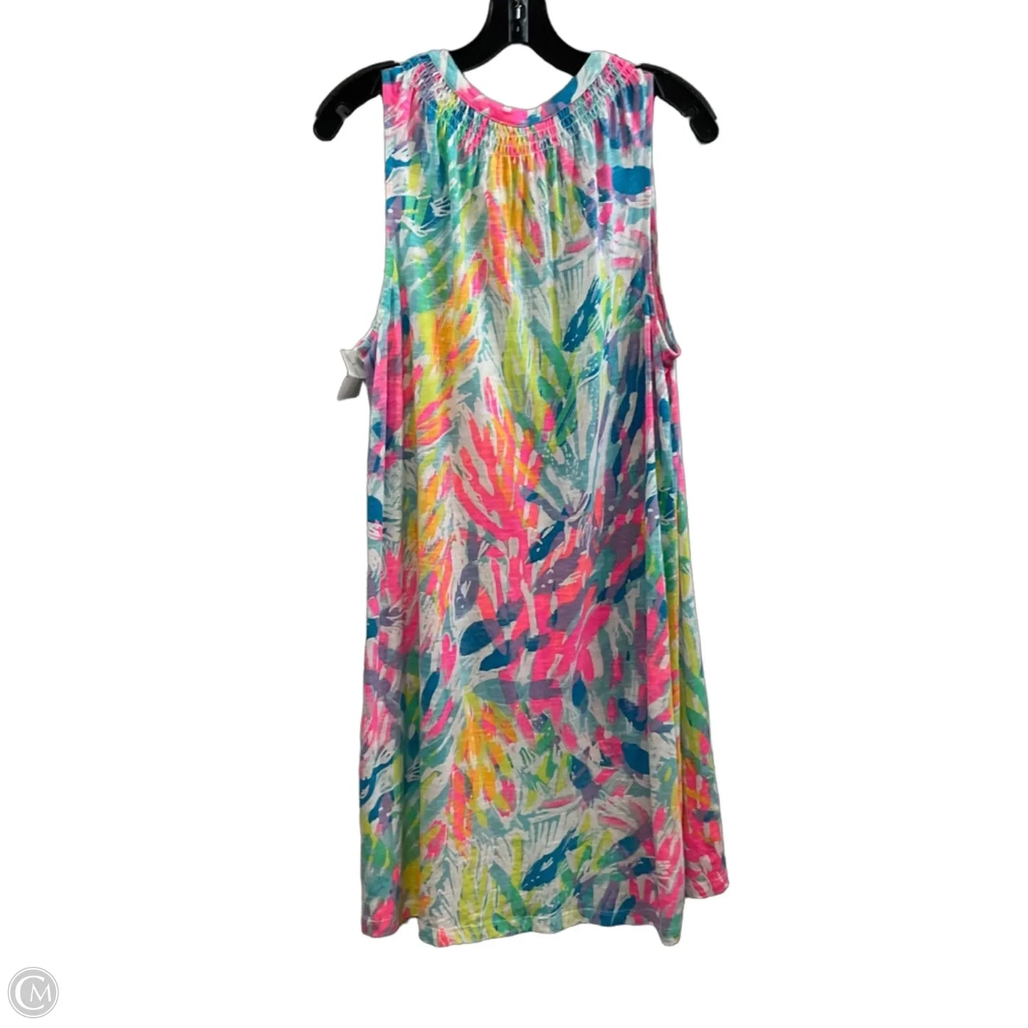Dress Casual Short By Lilly Pulitzer In Green & Pink, Size: L