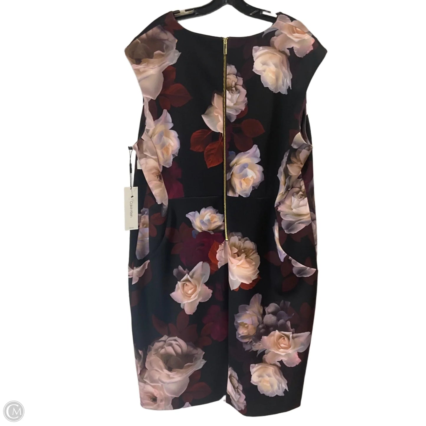 Dress Work By Calvin Klein In Maroon, Size: 3x