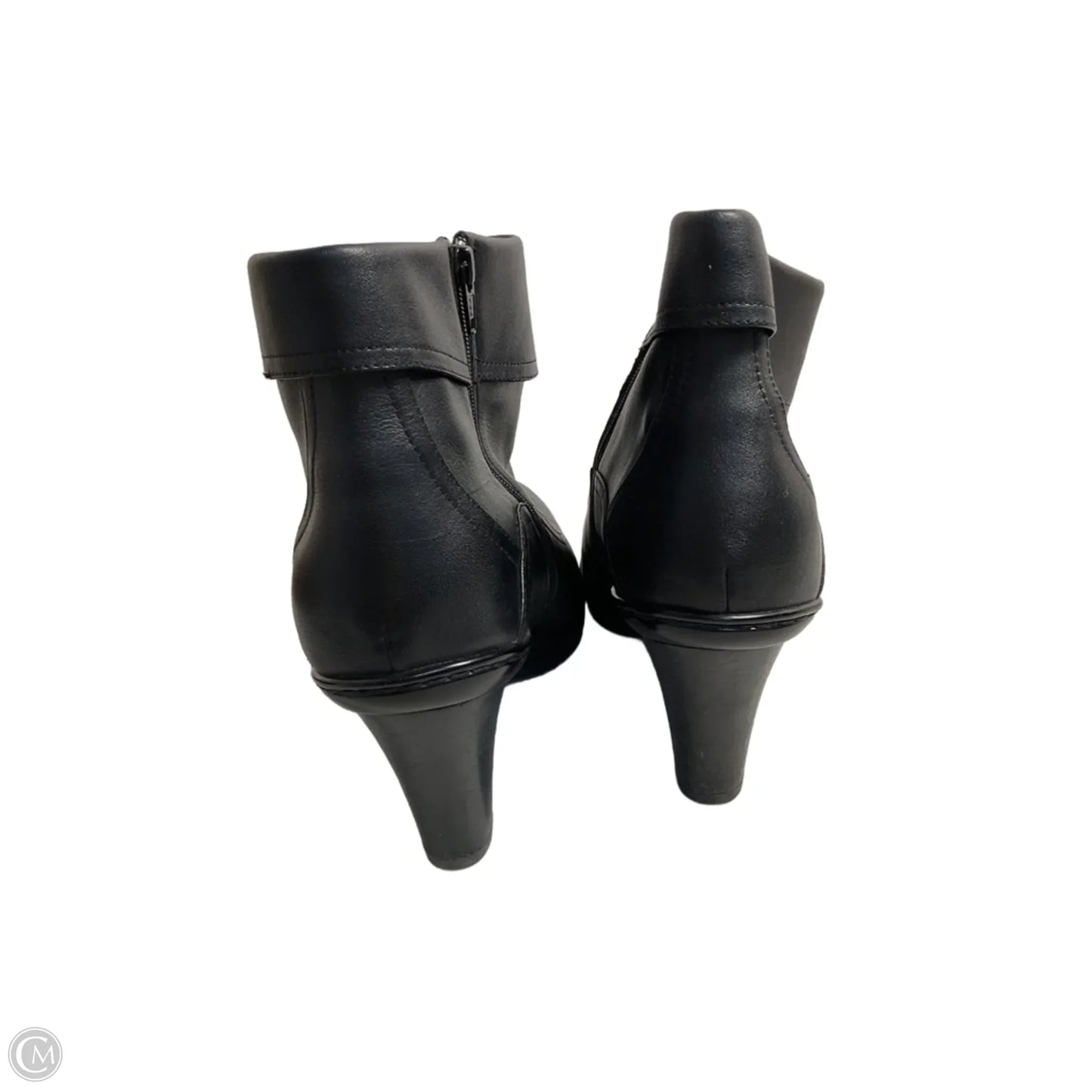 Boots Ankle Heels By Sofft In Black, Size: 9.5