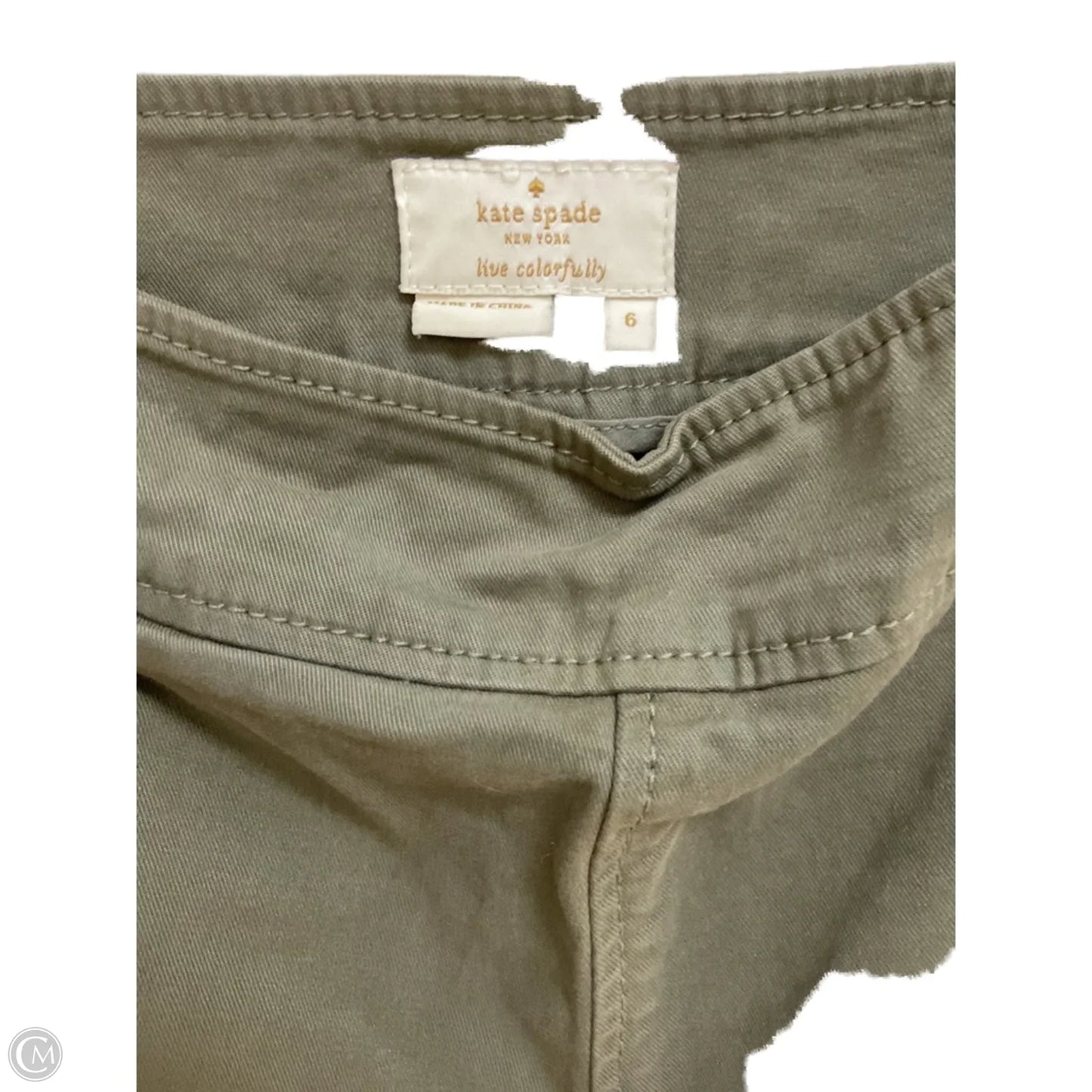 Capris Designer By Kate Spade In Green, Size: 6