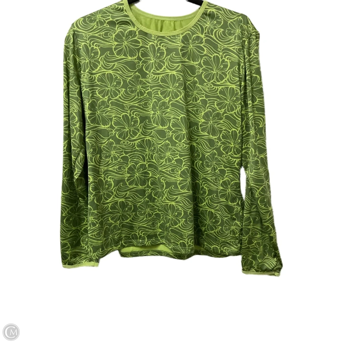 Athletic Top Long Sleeve Crewneck By Patagonia In Green, Size: Xl