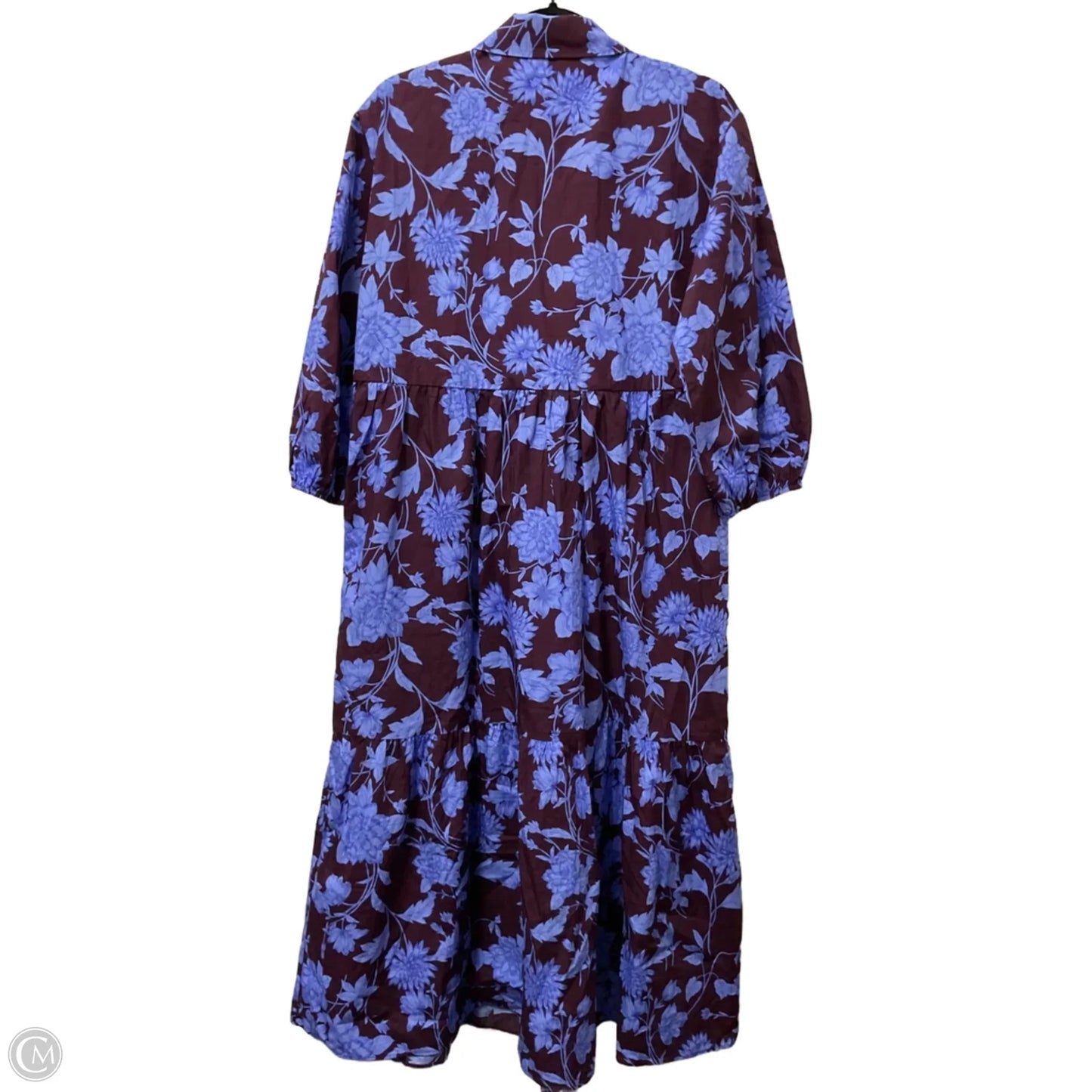 Dress Casual Maxi By Maeve In Blue & Brown, Size: S