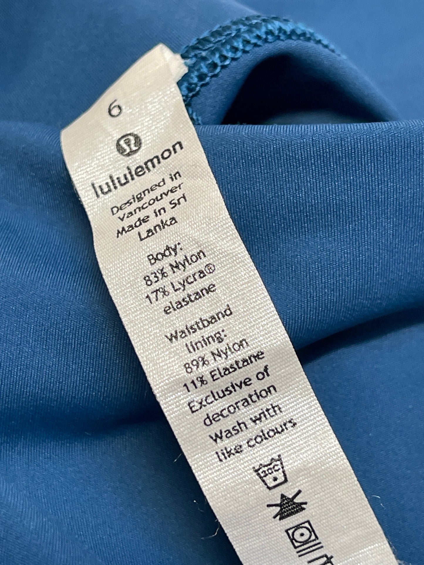 Athletic Leggings By Lululemon In Teal, Size: S