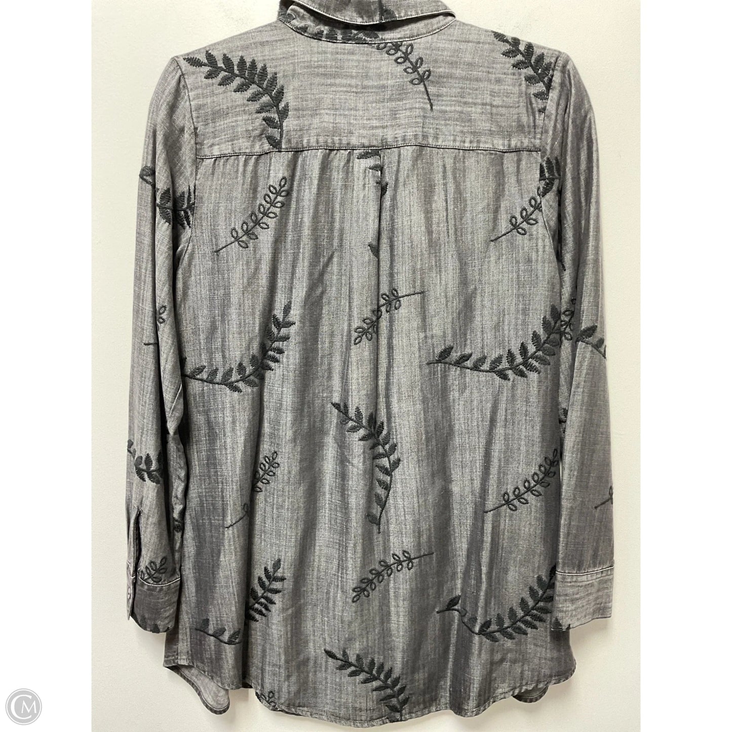 Tunic Long Sleeve By Soft Surroundings In Grey, Size: S