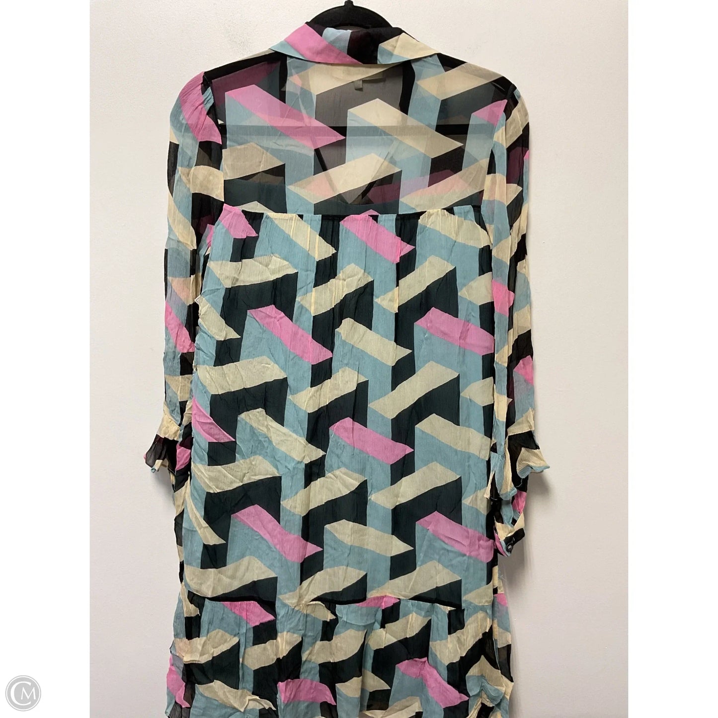 Dress Designer By Diane Von Furstenberg In Black & Pink, Size: Xs