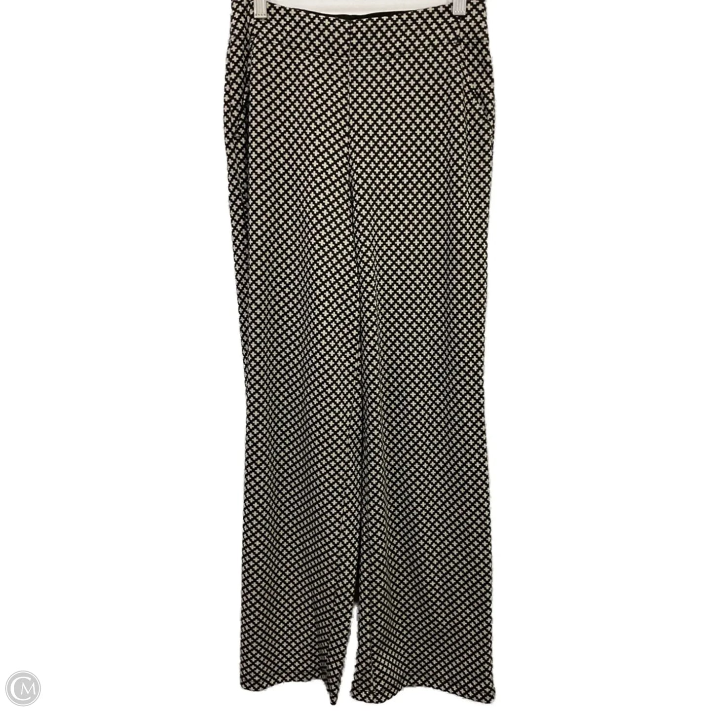 Pants Wide Leg By Max Studio In Black & Cream, Size: S