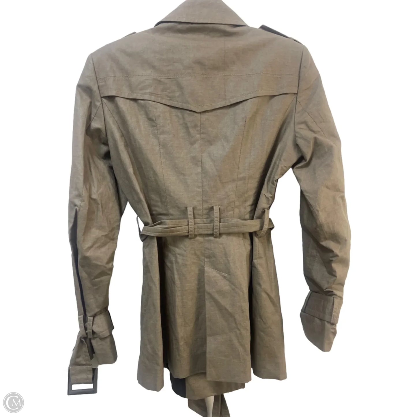 Coat Trench Coat By Zara Basic In Taupe, Size: M