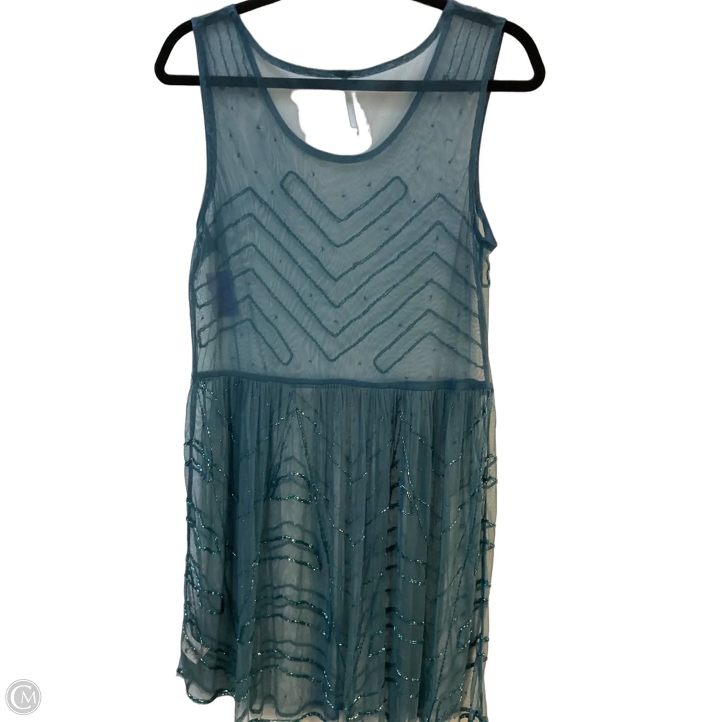 Tunic Sleeveless By Free People In Teal, Size: M