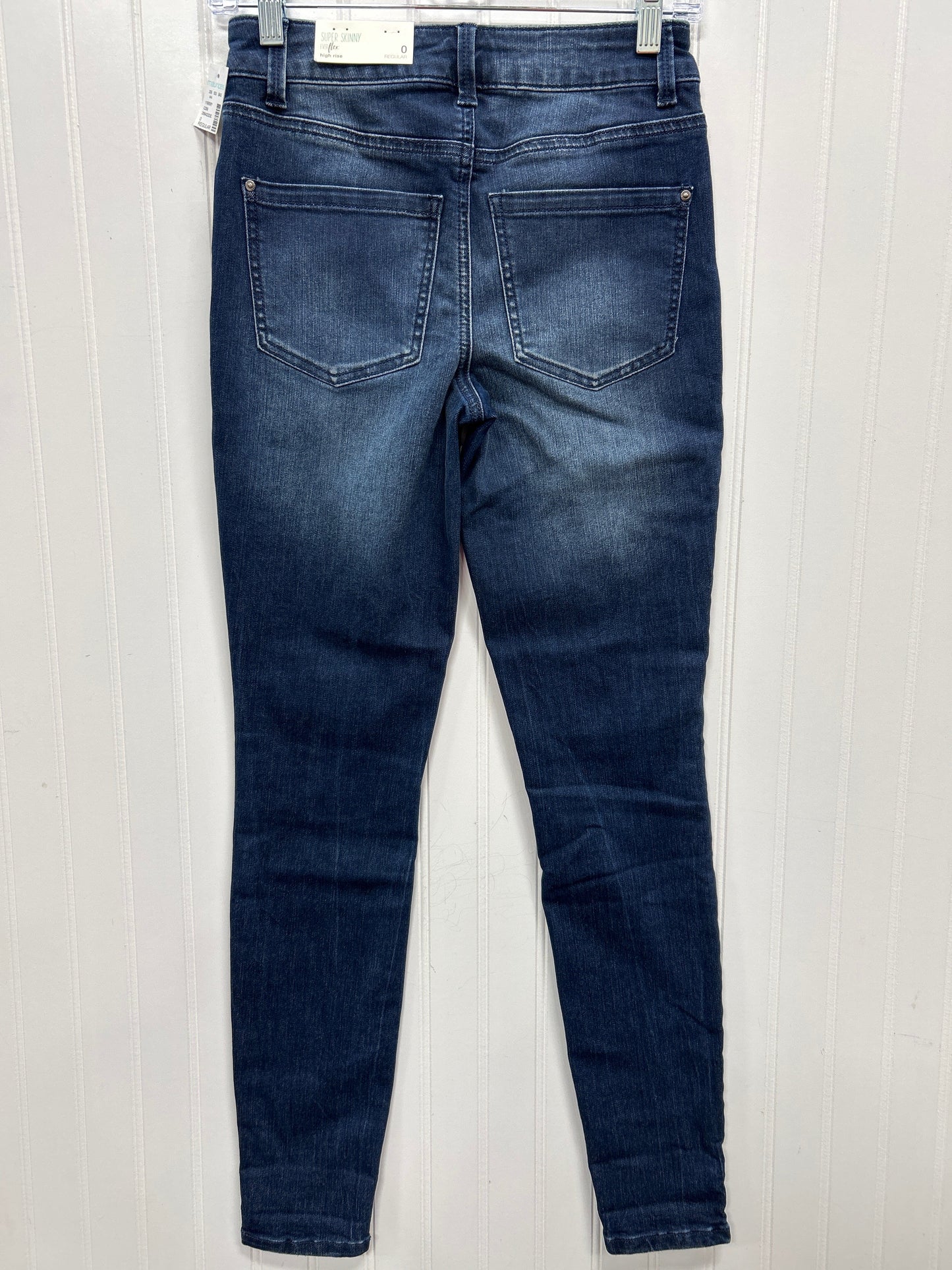 Jeans Skinny By Maurices In Blue Denim, Size:0