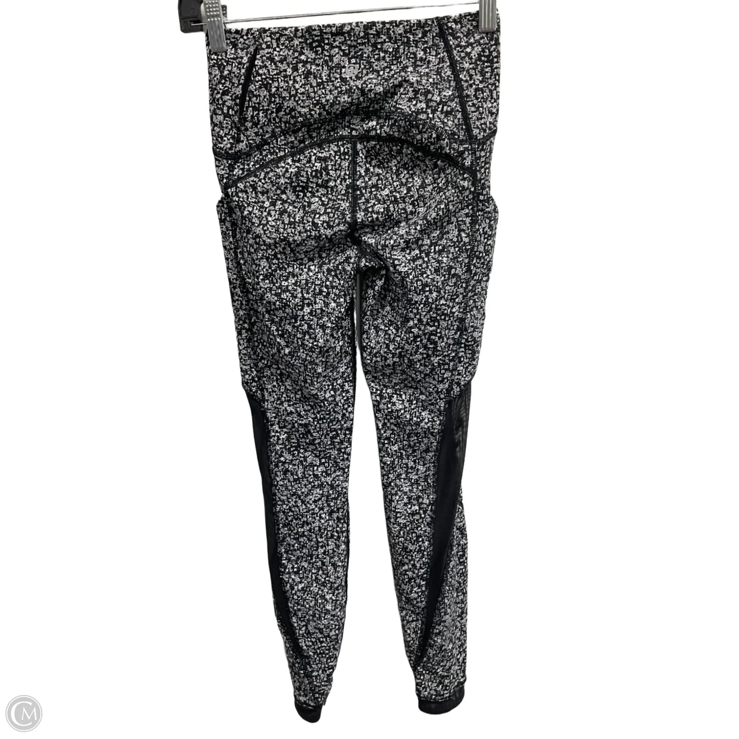 Athletic Leggings By Lululemon In Black & Grey, Size: Xs