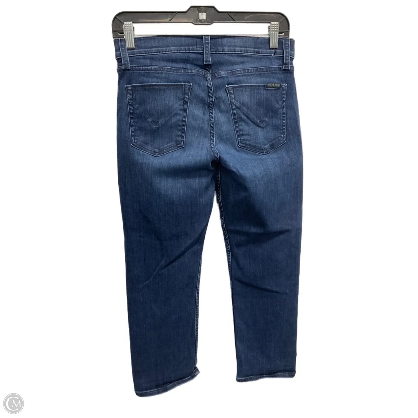 Jeans Cropped By Hudson In Blue Denim, Size: 6
