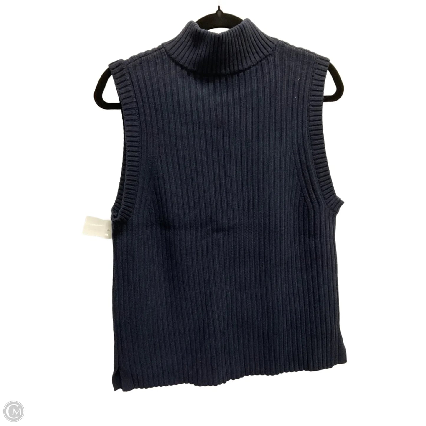 Vest Sweater By Talbots In Navy, Size: L