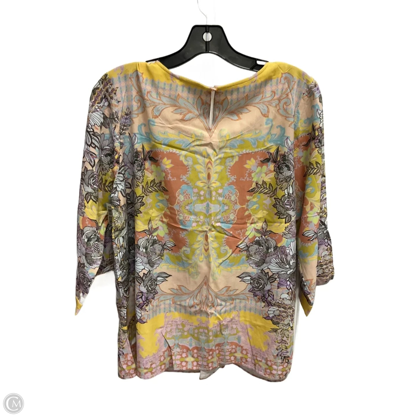 Blouse 3/4 Sleeve By Soft Surroundings In Multi-colored, Size: L