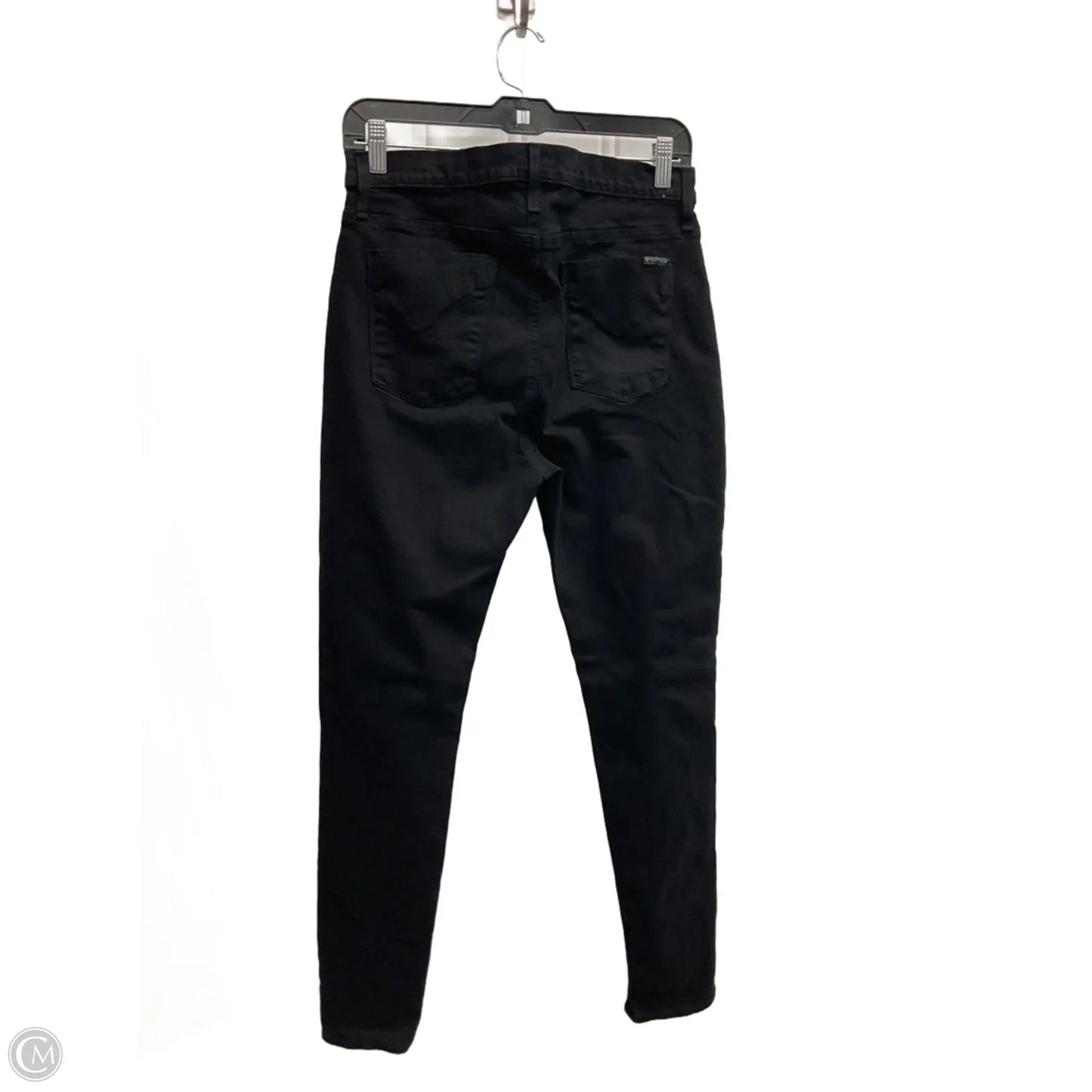 Jeans Skinny By Hudson In Black Denim, Size: 14