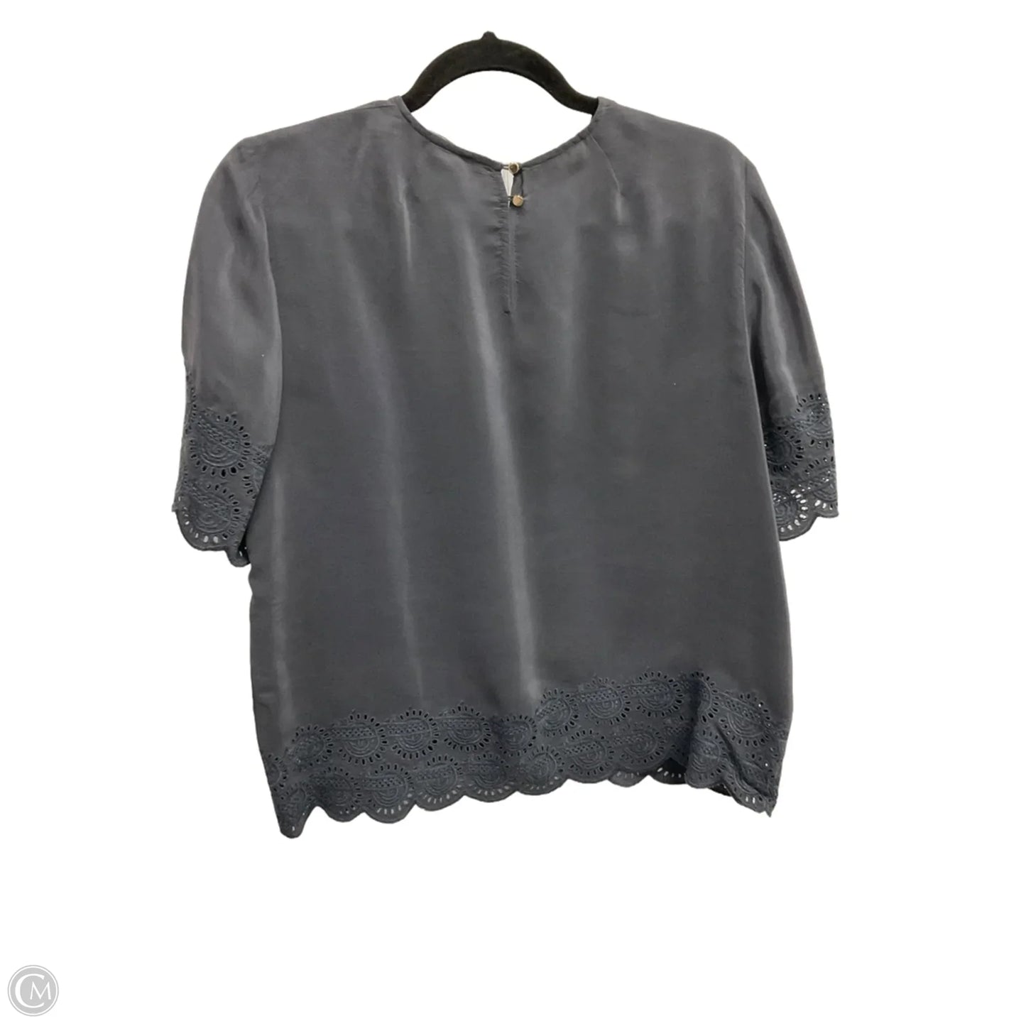 Top Short Sleeve By Madewell In Grey, Size: M