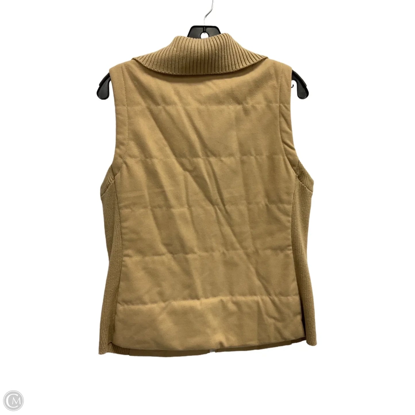 Vest Puffer & Quilted By Chicos In Tan, Size: M