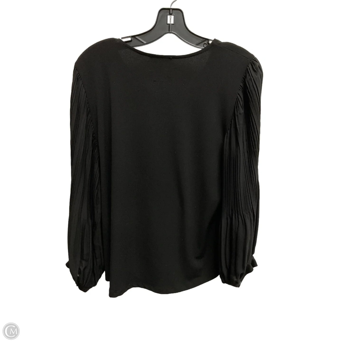 Top Long Sleeve By Adrianna Papell In Black, Size: M