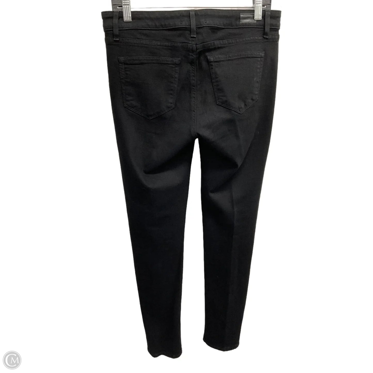 Jeans Skinny By Paige In Black Denim, Size: 8