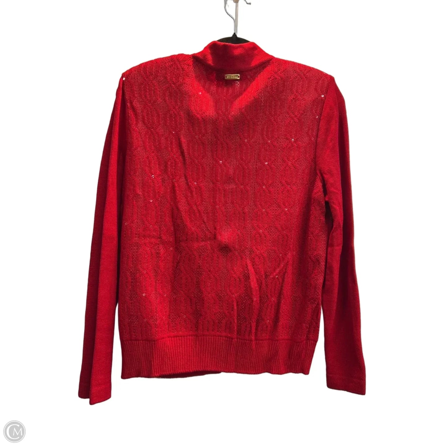 Cardigan Luxury Designer By St John Collection In Red, Size: S