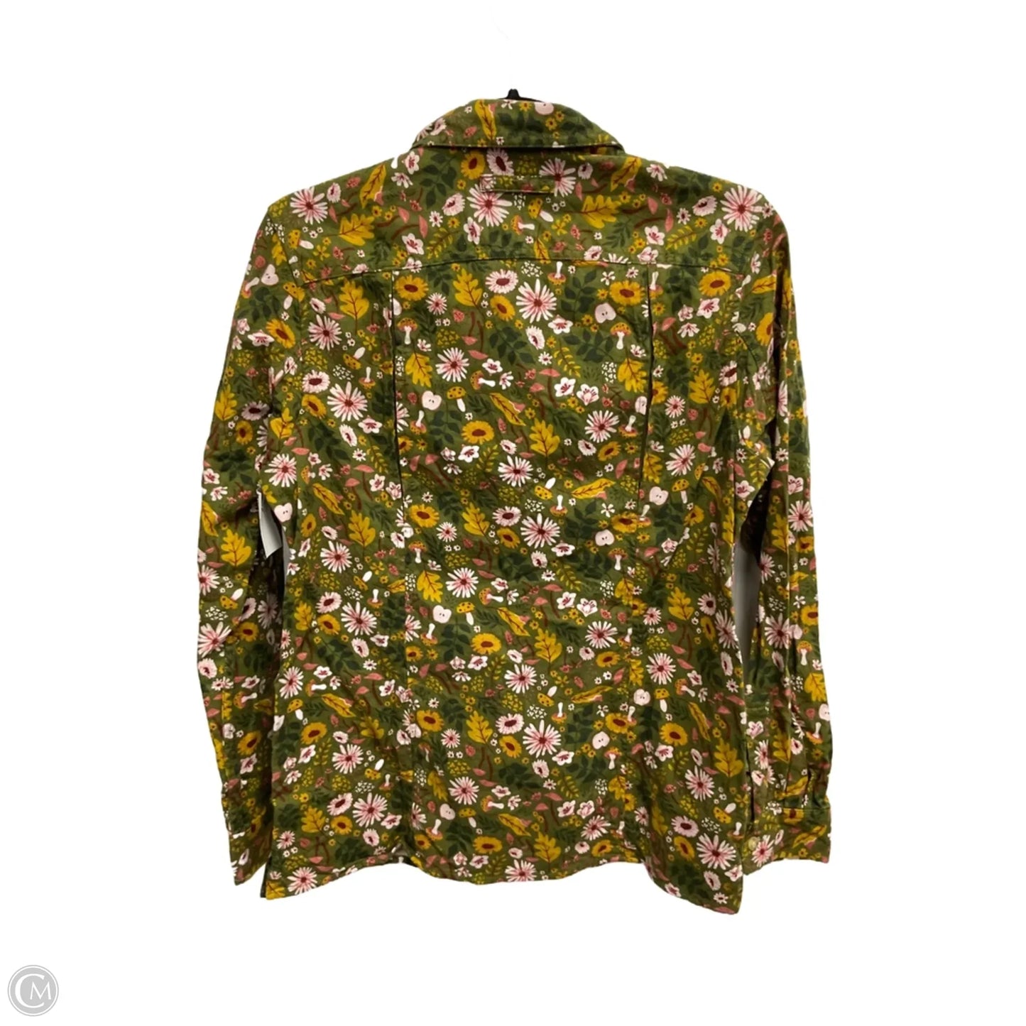 Blouse Long Sleeve By Duluth Trading In Floral Print, Size: S
