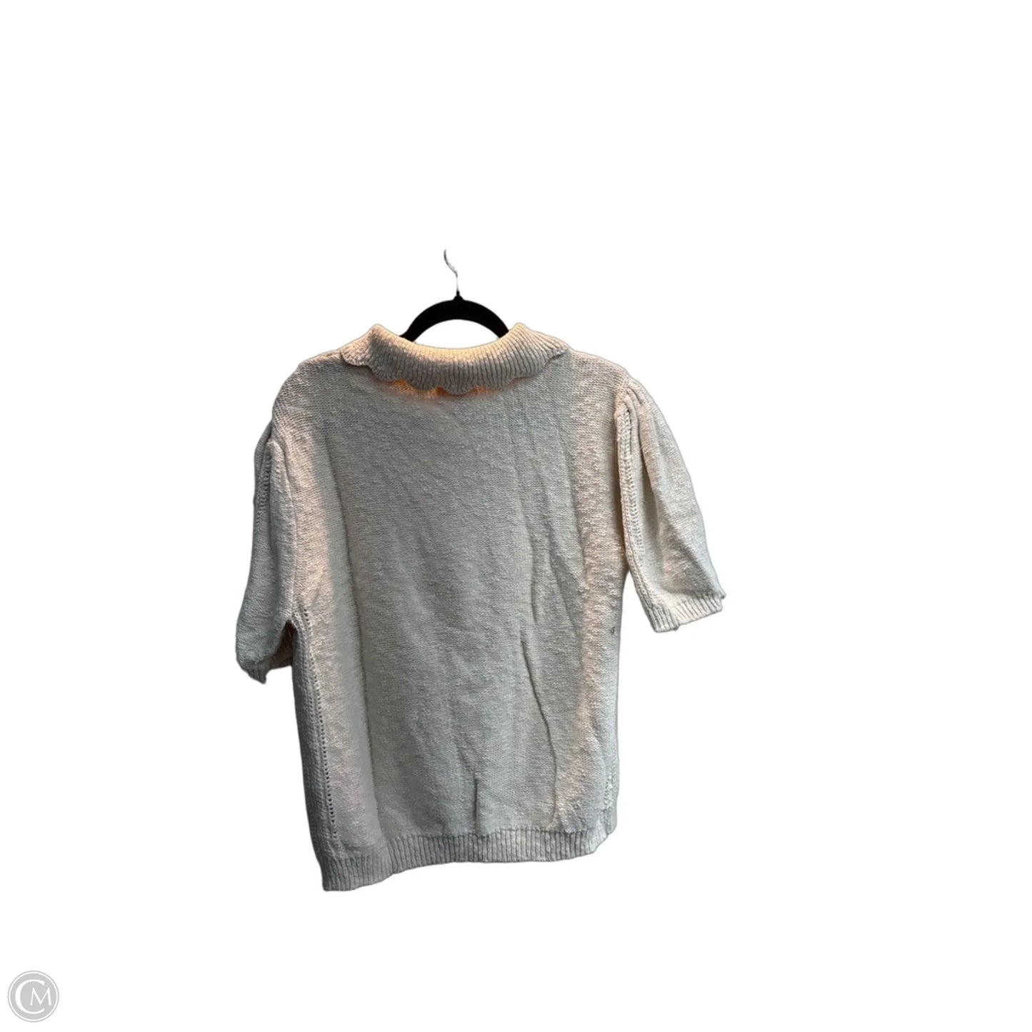 Sweater Short Sleeve By Universal Thread In Cream, Size: Xxl