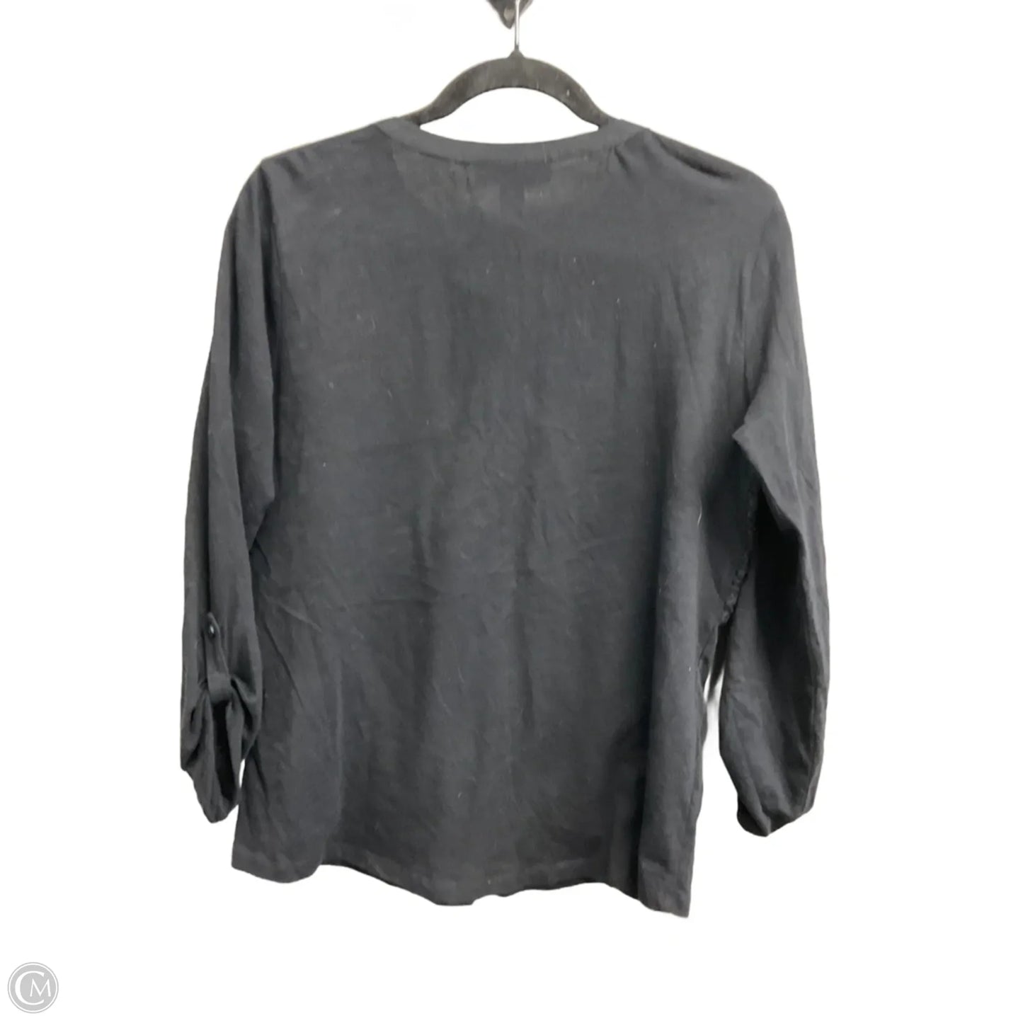 Top 3/4 Sleeve By Style And Company In Black, Size: Mp